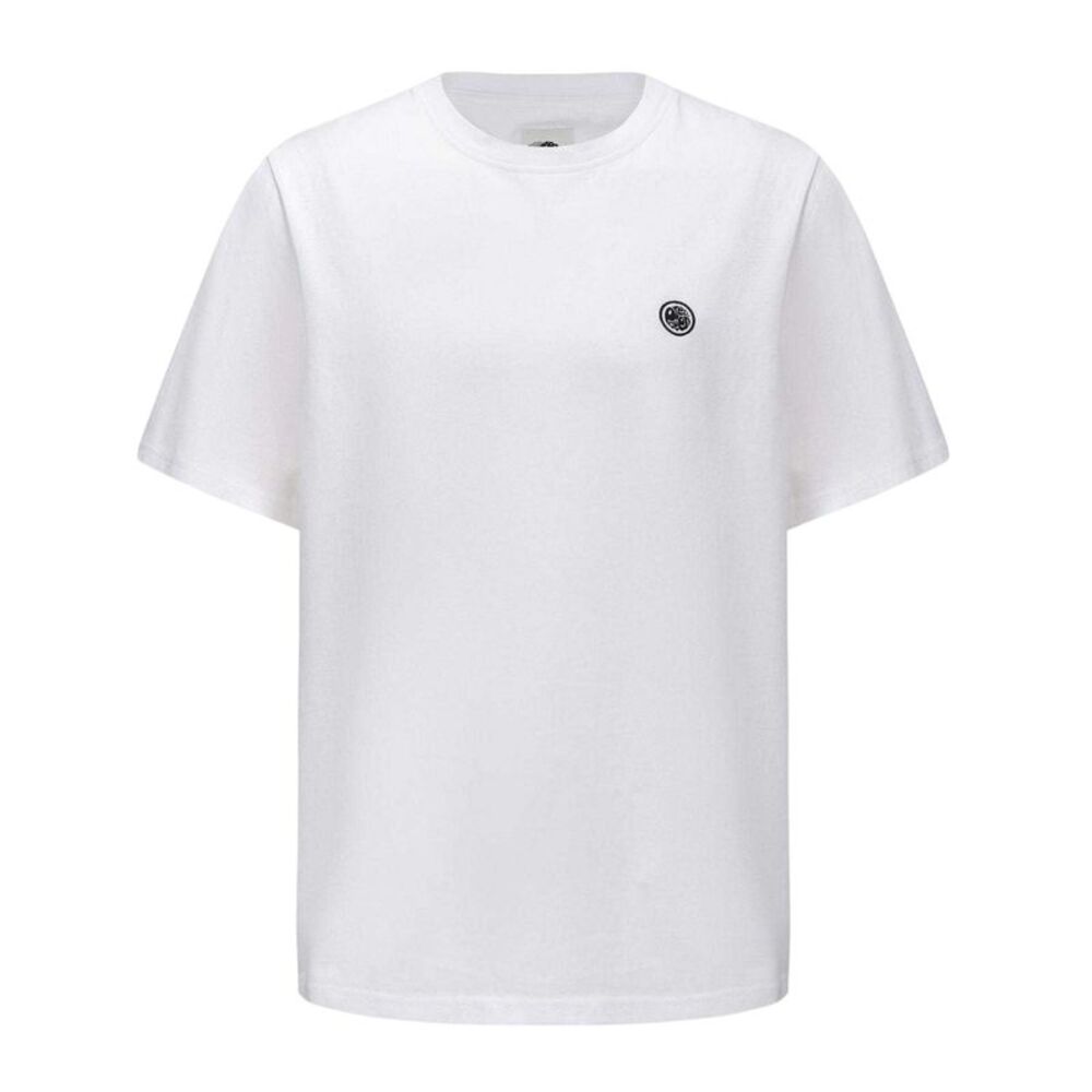 Pretty Green Mens Small Logo Cotton T-Shirt / White